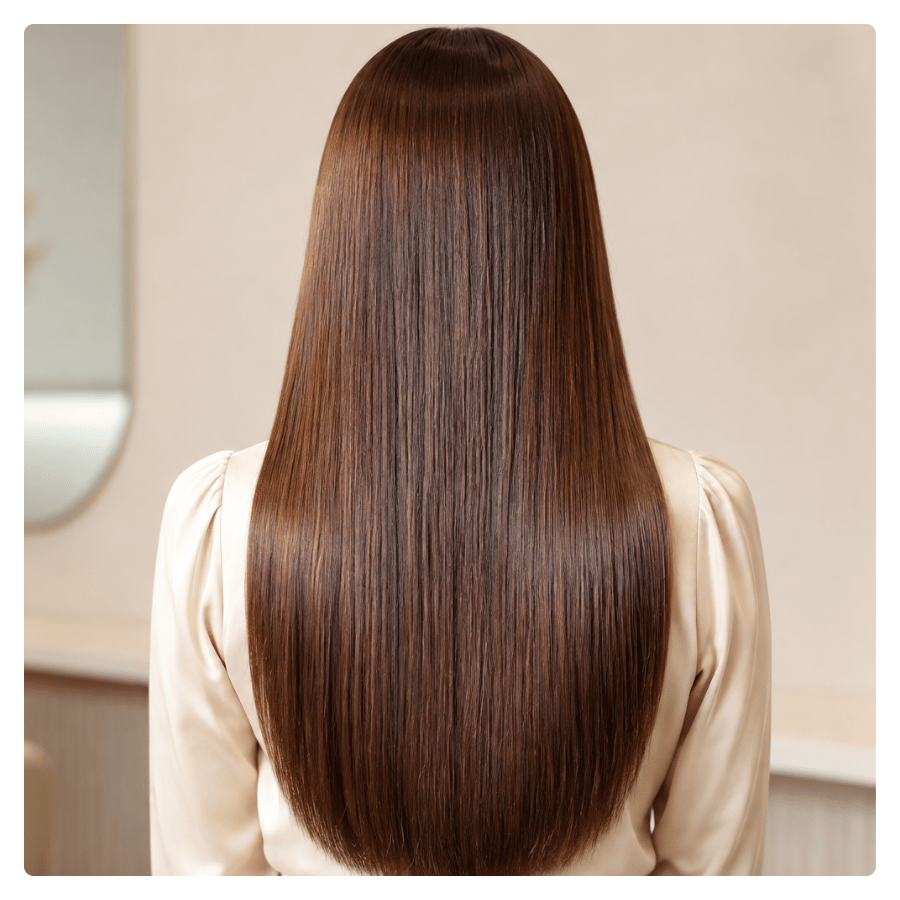 Cabello liso y sin frizz gracias a la keratina